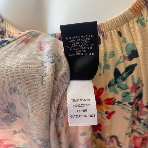 Torrid Mini Lenny Smocked Dress Multi Floral Womens Size 2X Cottagecore Boho NWT - Picture 12 of 12